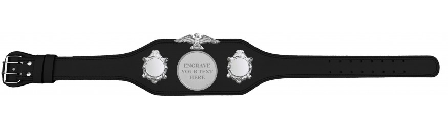 ENGRAVED TITLE BELT - BUD004/S/ENGRAVES - AVAILABLE IN 4 COLOURS